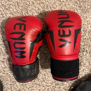 Venum Red Boxing Gloves